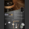 Электрическая печь SAWO TOWER TH3-45Ni2-WL-P 4,5 кВт выносной пульт встроенный блок мощности нержавейка пристенная